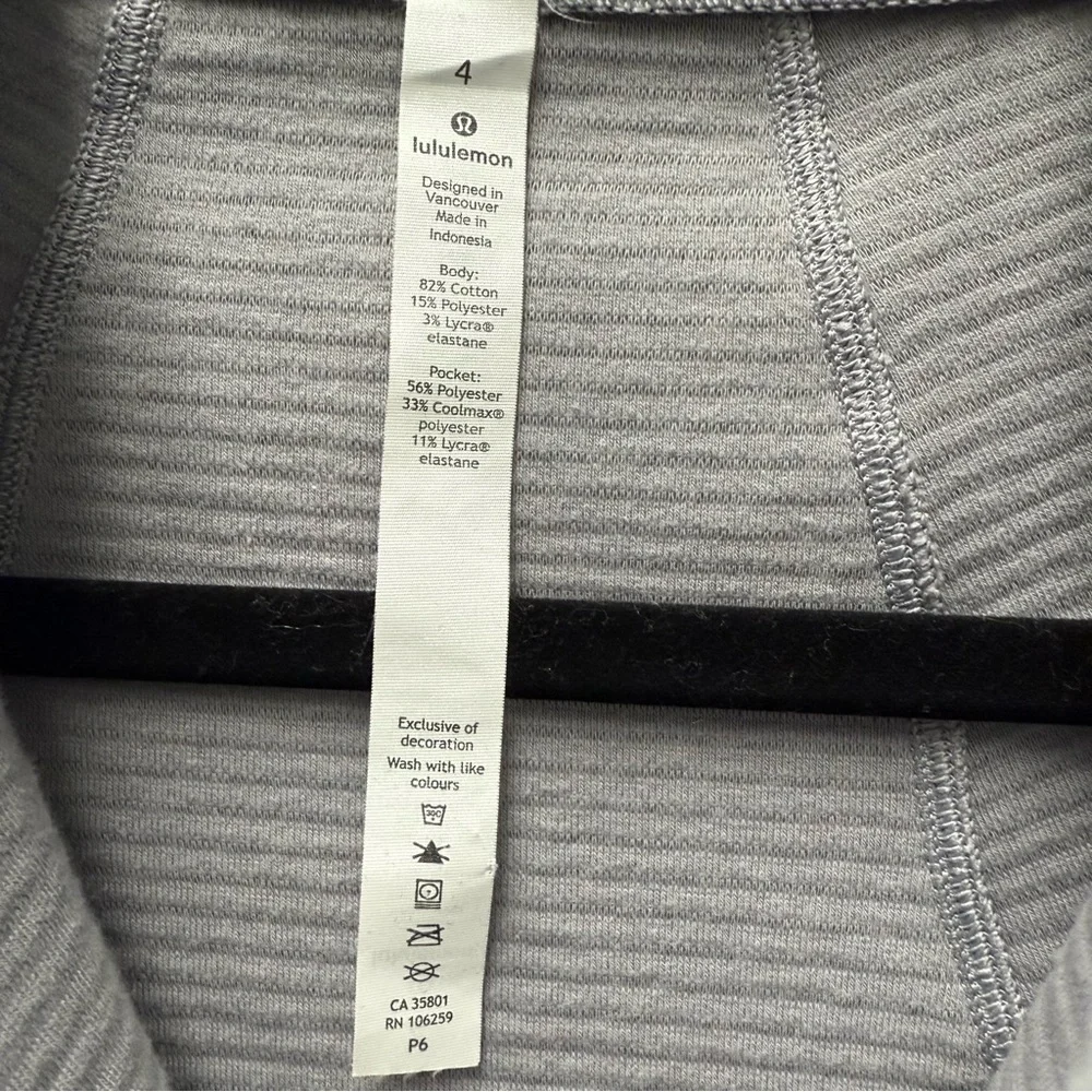 Lululemon Easy Going Jacket Heathered Silverscreen Grey | Size 4